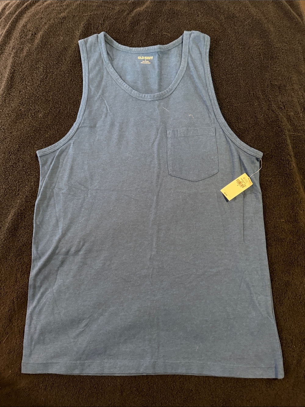Old Navy Men’s Blue Pocket Tank Top